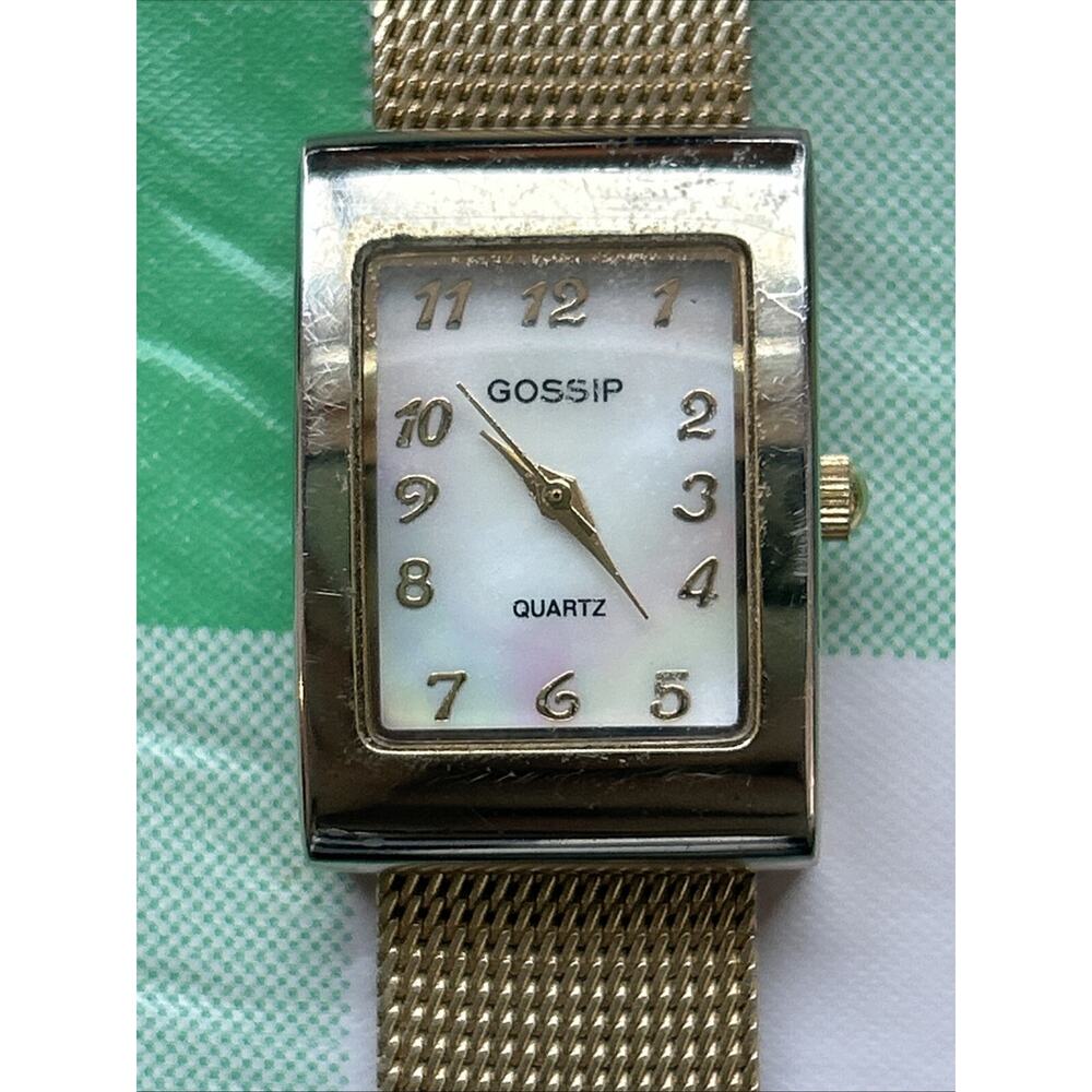 Gossip Gold Tone MOP Dial Women’s Quartz Watch